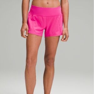 Lululemon Speed Up Mid-rise 4” Short Size 4 in Sonic Pink